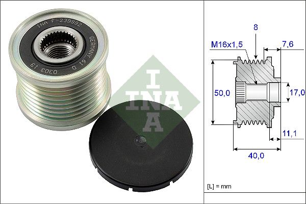 WILMINK GROUP Механизм свободного хода генератора WG1253695